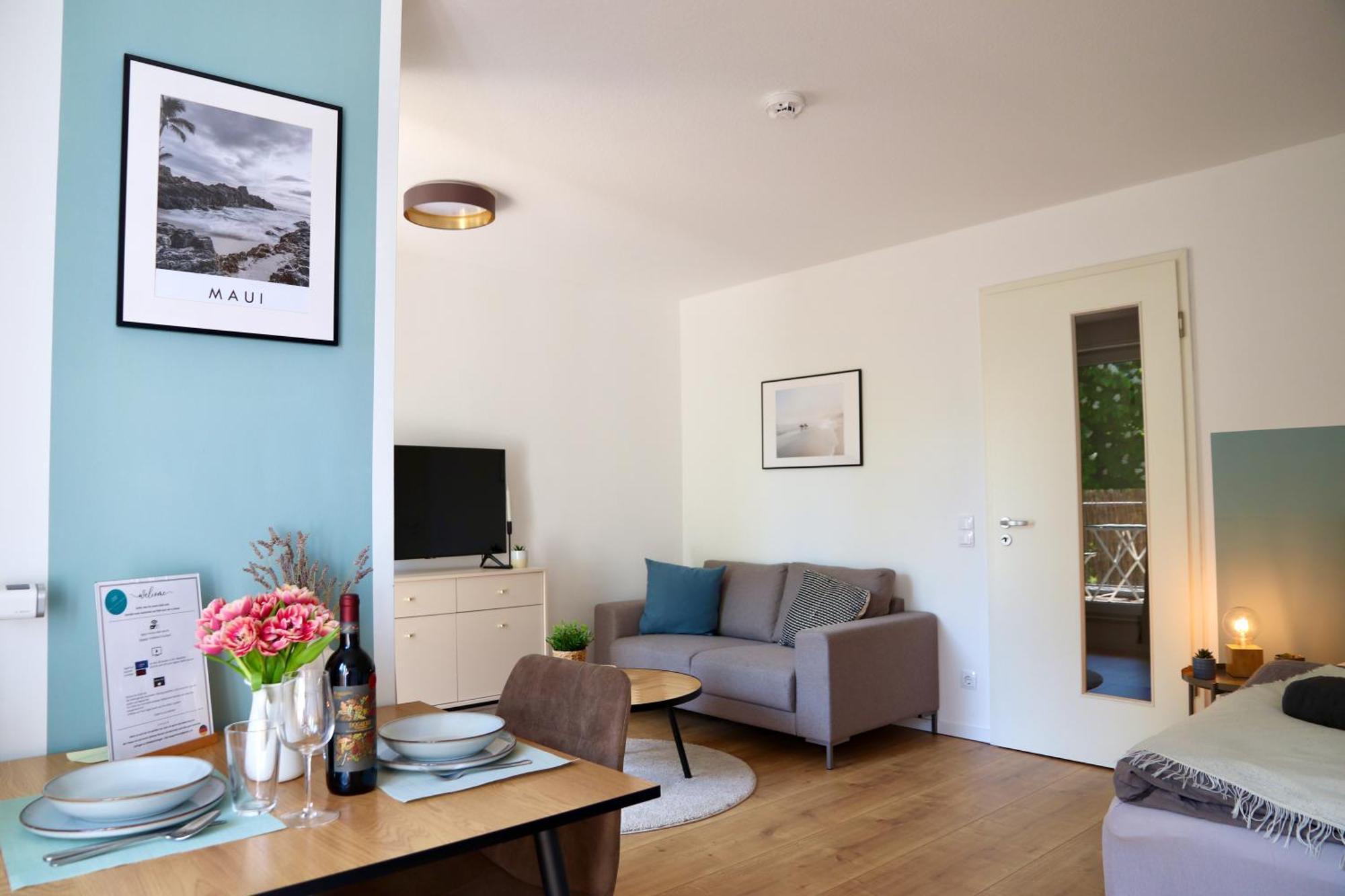 מגדבורג Gemuetliches 1R Apartment Mit Balkon, Parking, Tv Streaming מראה חיצוני תמונה